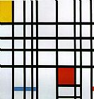 Piet Mondrian Composition with Yellow Blue and Red painting